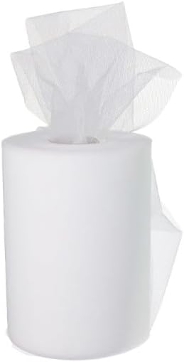 Rollo de tul de 15 cm x 91 metros (6 pulgadas x 100 yardas) para decoración.