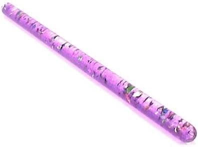 Varita con brillantina, tubo de varita mágica maravillosa, para niños, dos accesorios de disfraz de Halloween de 11 pulgadas (morado, verde)
