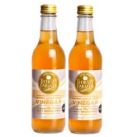 Vinagre de sidra de manzana con la madre Thirsty Farmer, crudo, sin filtrar, natural, ganador de premios británicos, paquete de 2