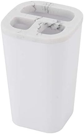 KRALIX Shais – Juego de accesorios de baño de 4 piezas, incluye soporte para cepillos de dientes, dispensador de loción, jabonera y vaso, color