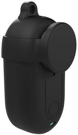 Coyktonty – Funda de silicona 2 en 1 + cubierta de lente para Insta360 GO 3, funda protectora de silicona (negro)