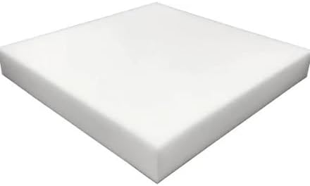 Coaseb Espuma de tapicería de alta densidad de 1 x 20 x 20 pulgadas (cojín cuadrado de espuma para sillas de comedor, reemplazo de cojín de asiento