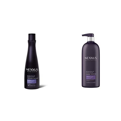 Nexxus Keraphix Champú y Acondicionador con Proteína de Queratina y Arroz Negro
