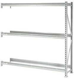 Global Industrial Soporte para neumáticos de alta resistencia de 3 niveles, acero, gris, 60 pulgadas de ancho x 18 pulgadas de profundidad x 72