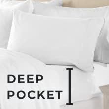 Great Bay Home Juego de sábanas de microvellón de terciopelo suave, no hacen bolitas, bolsillo profundo, colección Lavish Sherpa Velvet Luxe (tamaño