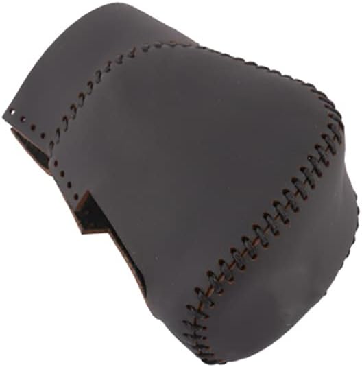 Pomo de palanca de cambios de automóvil para Honda Accord 2018-2022, protector de piel para palanca de cambios, color negro con costuras negras