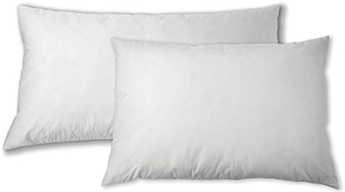 Sunflower DBP-38K – Almohada de mezcla de plumón blanco, tamaño King, 22 x 38 pulgadas, paquete de 2