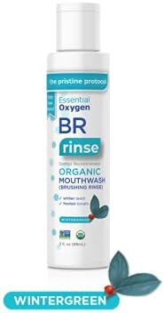 Enjuague bucal orgánico (enjuague de cepillado) Wintergreen Essential Oxygen 3 oz Líquido