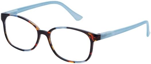 I Heart Eyewear Lira – Gafas de lectura, tortuga y azul claro, Azul 2.5