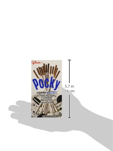 Pocky Palito de galletas, galletas y crema, 2.47 onzas (paquete de 10)