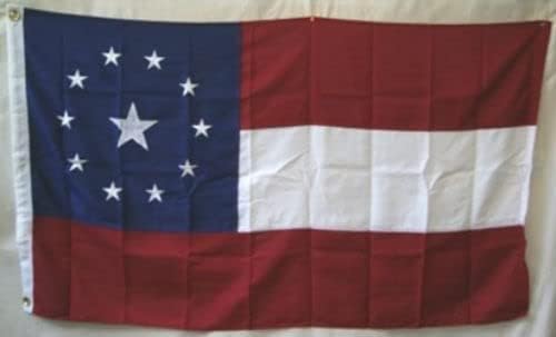 Premium 4×6 Embroidered 1st Bars 11 Middle 600D Nylon Flag 4’x6′