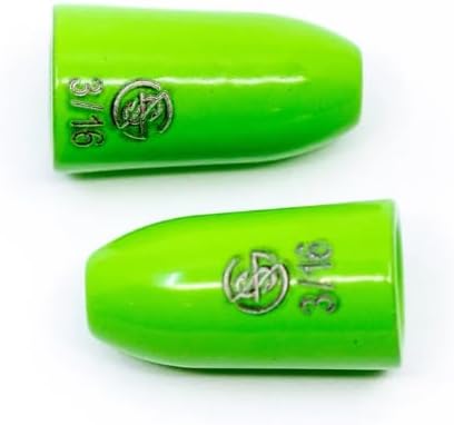 Googan Squad Pesas de gusano de tungsteno de la serie verde, Googan Green, 316oz, GTW-316-GG