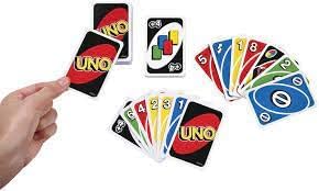 MUESO Juego de cartas UNO (paquete de 2) Juego de cartas Uno para 7 años y más para adultos, juego de 108 cartas