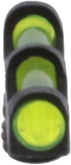 TRUGLO Bright Low-Profile All Metal Construction Long Bead Front Fiber Optic Gun Replacement Bead, RedGreen
