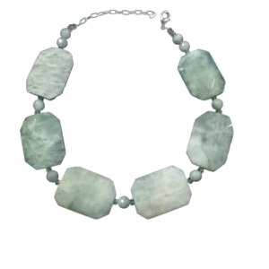 ZDivine Custom Jewelry Emotional Clarity and Intuition Booster Aquamarine Choker Necklace WExtender Chain 14.5″-17.5″ ZDivine Custom Jewelry Emotional Clarity and Intuition Booster Aquamarine Choker Necklace WExtender Chain 14.5″-17.5″