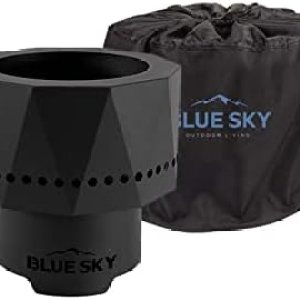 Blue Sky Outdoor Living Pike – Fogata portátil ultra portátil, sin humo, con bolsa de transporte, color negro Blue Sky Outdoor Living Pike – Fogata portátil ultra portátil, sin humo, con bolsa de transporte, color negro