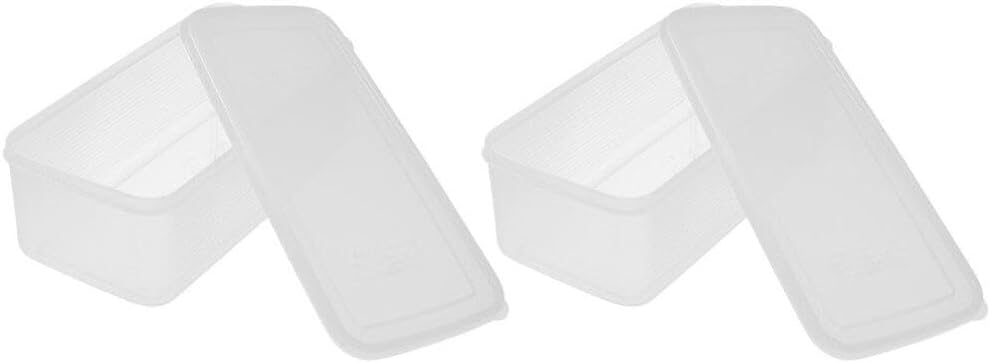 Abaodam 2 unids caja caja fruta tarro alimentos fresco mantener titular refrigerador tostada contenedores para refrigerador fresco mantener soporte