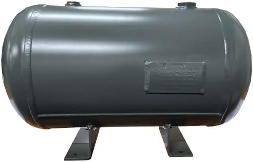 Tanque receptor de aire, 19 galones, horizontal universal, 16 x 25 pulgadas, 200 PSI, patas (19 galones)
