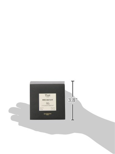 Dammann Freres Loose Leaf, Breakfast Blend Premium Gourmet French Black Tea, 25 unidades (paquete individual)