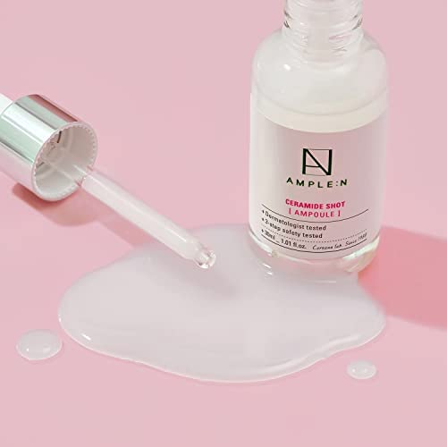 AMPLEN Ceramide Shot Serum  Suero antienvejecimiento e hidratante con ceramida para una hidratación profunda  Para pieles secas y ásperas para