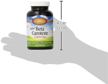 Carlson Labs Super Beta-Caroteno de Dunaliella Salina, 250 cápsulas blandas