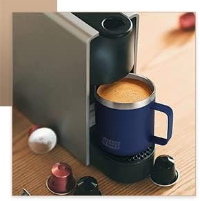 Taza de café aislada de acero inoxidable de 14 onzas, caliente y fría, con tapa deslizante a prueba de fugas, perfecta para café caliente y té para