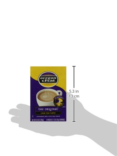 Oregon Chai Original Chai Tea Latte Mezcla en polvo de una sola porción, 8 unidades (paquete de 2)