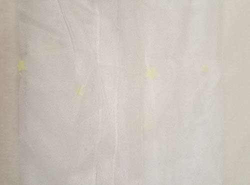 OctoRose Cortina colgante con diseño de estrella blanca que brilla en la oscuridad, se adapta a la cuna a Calking. 23 pulgadas de diámetro en la