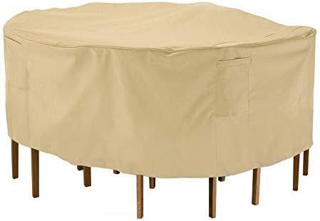 FDW Fundas para muebles de patio al aire libre, juegos de sillas de mesa de patio, funda para parrilla de barbacoa, funda para parrilla de gas, 600