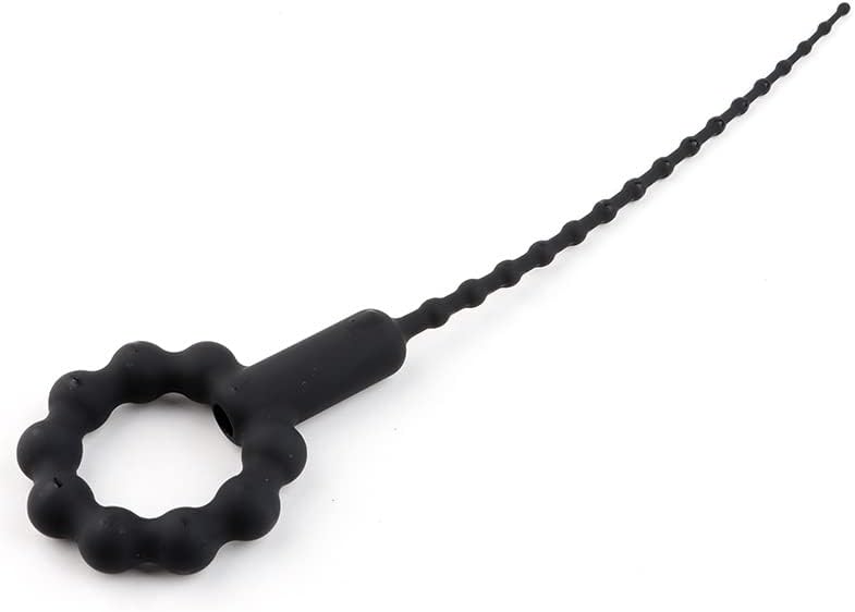 Tapón uretral de silicona flexible con cuentas en espiral, dilatador uretral masculino, barra de inserción uretral, tubo masturbador, productos para