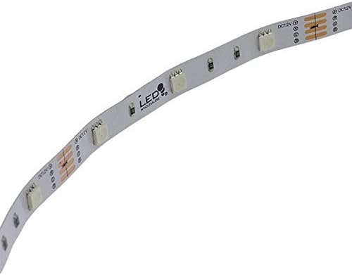 Tira de luz LED flexible con cambio de colores 12v (carrete de 5m16.4 pies) de Ledwholesalers, 2034rgb