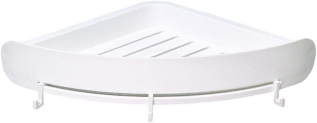 Cabilock Estantes de plástico para montaje en pared, estante de plástico, estante de almacenamiento para baño, estante de baño, estante de baño,