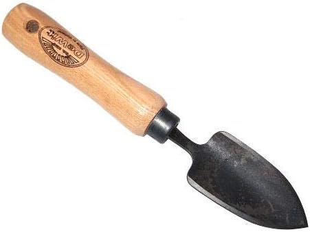 Gardener’s Supply Company Lifetime – Mini pala de jardinería  Acero forjado resistente con mango ergonómico de madera dura herramienta para excavar,