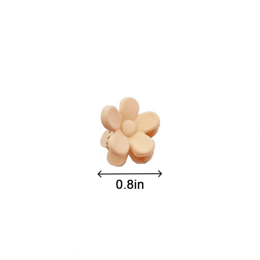 Venrodi Pinzas pequeñas para el cabello de flores, mini pinzas para el cabello para niños pequeños, pinzas de flores para cabello fino, pinzas de