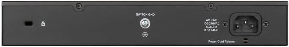 D-Link Conmutador Ethernet, 24 puertos Gigabit Easy Smart Managed Network Internet Desktop o Rack Mount (DGS-1100-24V2), negro