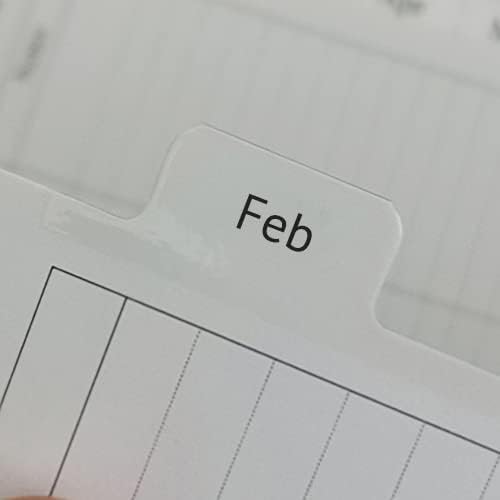 Recambios de agenda 2024, insertos semanales y mensuales, con pestañas, 6 agujeros, tamaño A5
