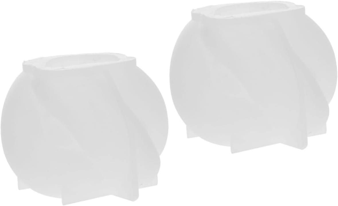 TEHAUX Moldes de silicona para velas de silicona, moldes de silicona para gelatinas, moldes de silicona para gelatinas, jabón hecho a mano, 2 uds