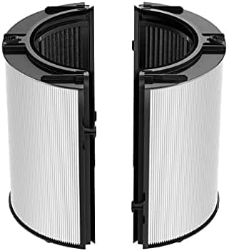 2 en 1 HEPA+filtro de carbono compatible con Dyson HP04 TP04 DP04 PH04 HP09 TP09 HP07 TP07 HP06 TP06, filtro de repuesto HEPA verdadero grado H13
