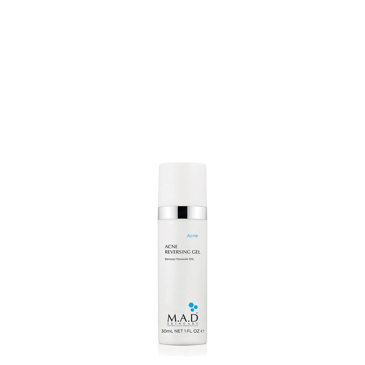 M.A.D Skincare – Gel inverso para el acné, control de manchas de peróxido de benzoilo que no se seca, 1 onza