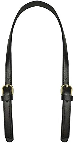 2 asas de cuero sintético para bolso, correa de hombro de cuero ajustable, correa de hombro de cuero negro, repuesto para bolso cruzado, Negro –