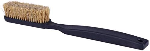 Cepillo de tiza de dos piedras con cerdas de pelo de jabalí gruesas, ultra durables, con mango ergonómico, portátil con bolsa de tiza de escalada
