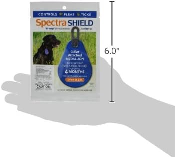 Durvet Medallón adjunto con collar Spectra Shield, 56 libras y más