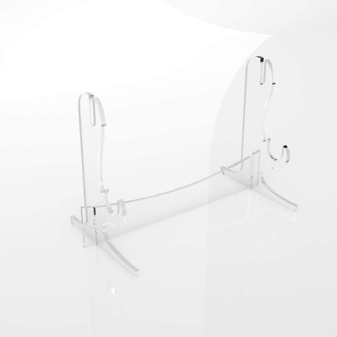 WANLIAN Soporte de espada, gancho de espada, soporte de espada samurái de acrílico de dos niveles, soporte de exhibición de espada de escritorio,