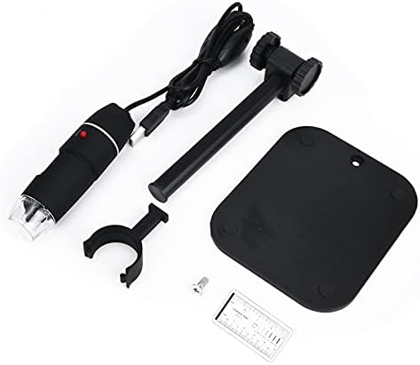 Microscopio S02 50-500X 8LED Luz blanca USB Digital Binocular Microscopio Instrumento con soporte de elevación Soportes para microscopio (Color