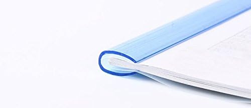 Carpeta de archivos con barra deslizante transparente con barra deslizante tipo U (capacidad de 40 hojas), suministros escolares de oficina,