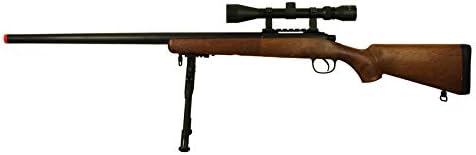 BBTac Rifle de francotirador de airsoft VSR-10 de acción de perno potente pistola de airsoft con alcance de caza y bípod