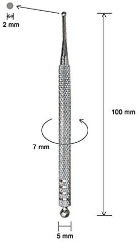 Herramientas de reflexología facial, Estimulador de punta de punta de oreja y cuerpo con doble cabeza, Pluma de masaje de búsqueda Acupoint,