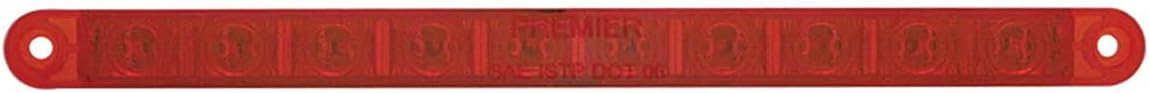 United Pacific 38943 10LED Barra de luz de 9 pulgadas (parada, giro y cola), lente de policarbonato, totalmente sellada, revestimiento epoxi, 12 V