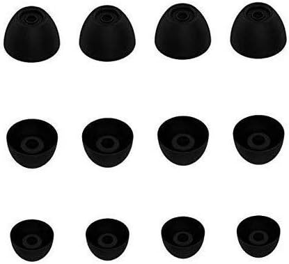 ALXCD Puntas para los oídos para presentar auriculares Echo Buds, 6 pares de puntas de silicona de repuesto, aptas para presentar Echo Buds, negro,
