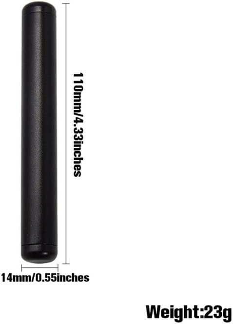 Contenedor de tubo de metal impermeable de 2 piezas, soporte de tubo de almacenamiento, caja de almacenamiento de viaje, cabe en el bolso de